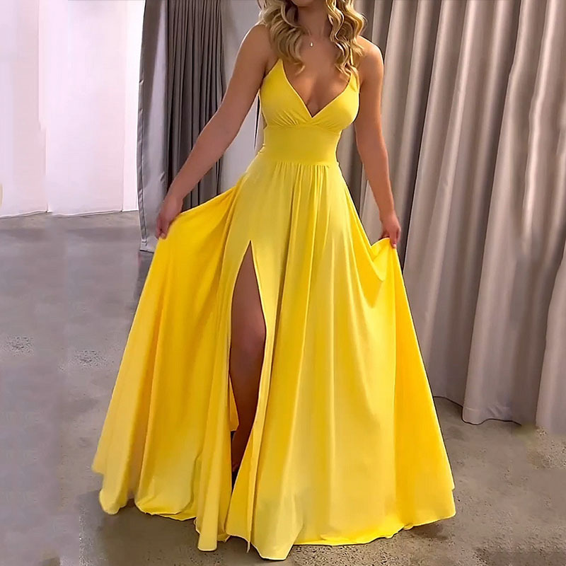 Women's Summer V-Neck Strappy Dress