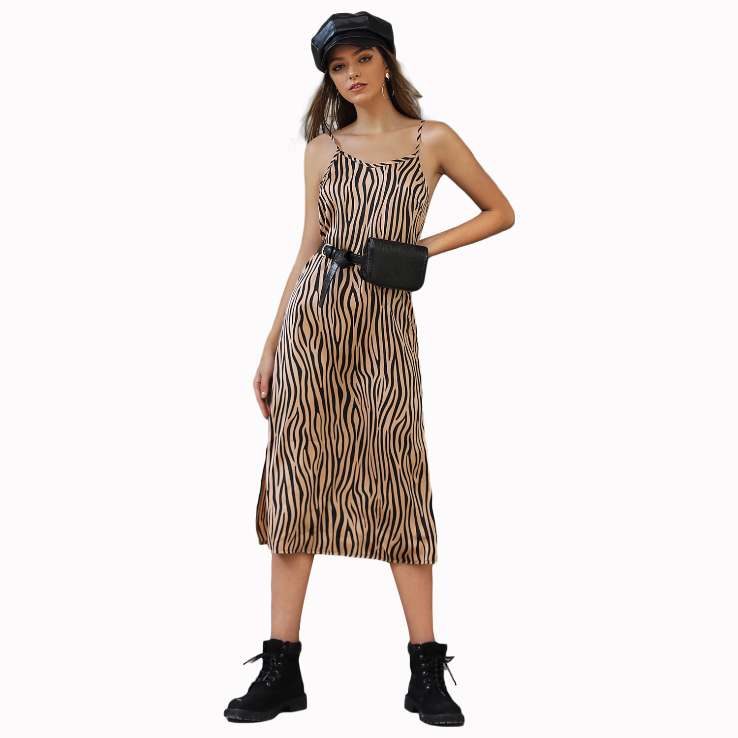 Sleeveless Sexy Split Maxi Dress Fashionable Versatile Autumn Winter Style Wholesale Availability
