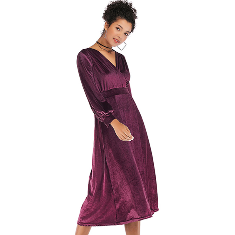 Women's Solid Color Dress