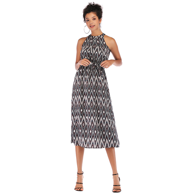 Floral Chiffon Midi Dress Sleeveless Bodycon Fit Elegant Design Perfect for Summer Events Wholesale Available