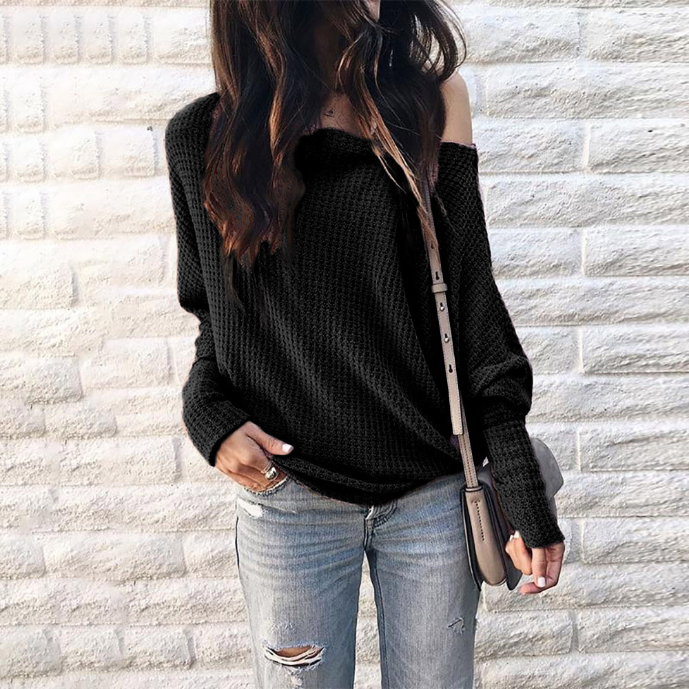 Off Shoulder Lantern Sleeve Batwing Top Stylish Fall Design Comfortable Fit Trendy Colors Perfect for Casual Outings