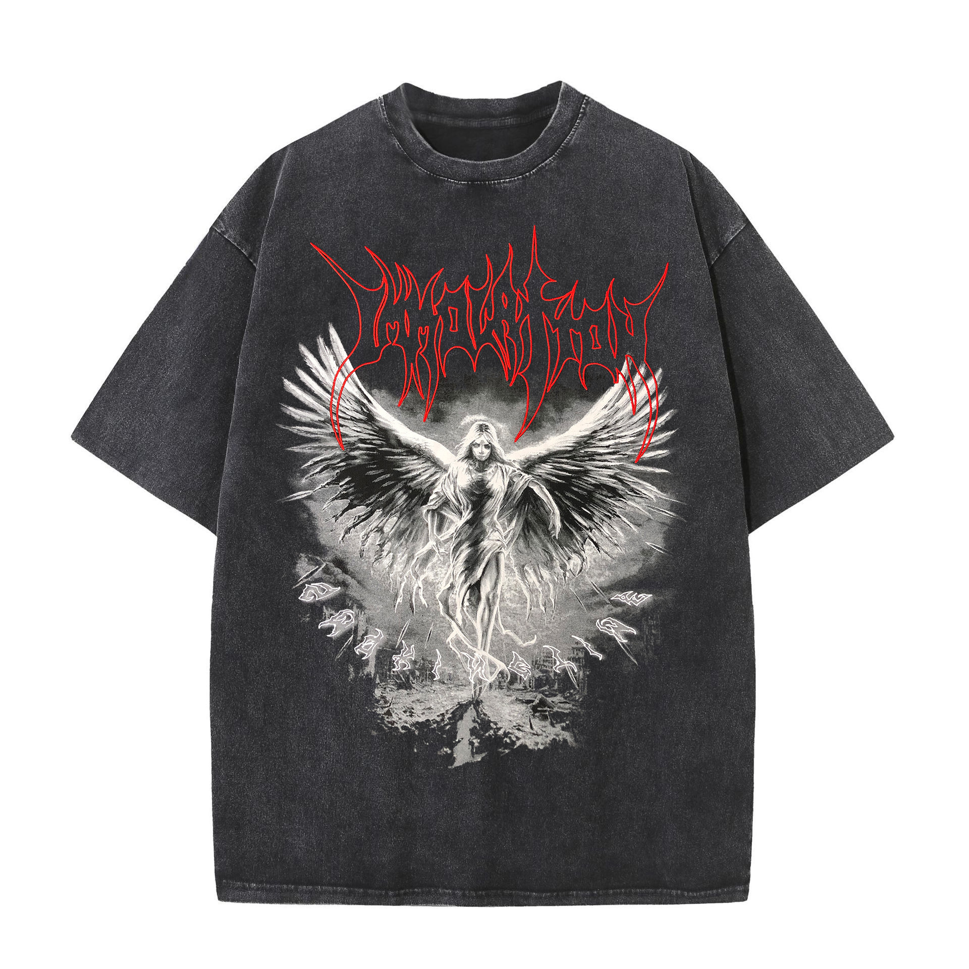 Y2K Vintage Wash Graphic T Shirt Soft Cotton Loose Fit Unisex Short Sleeve Casual Streetwear Wholesale Available