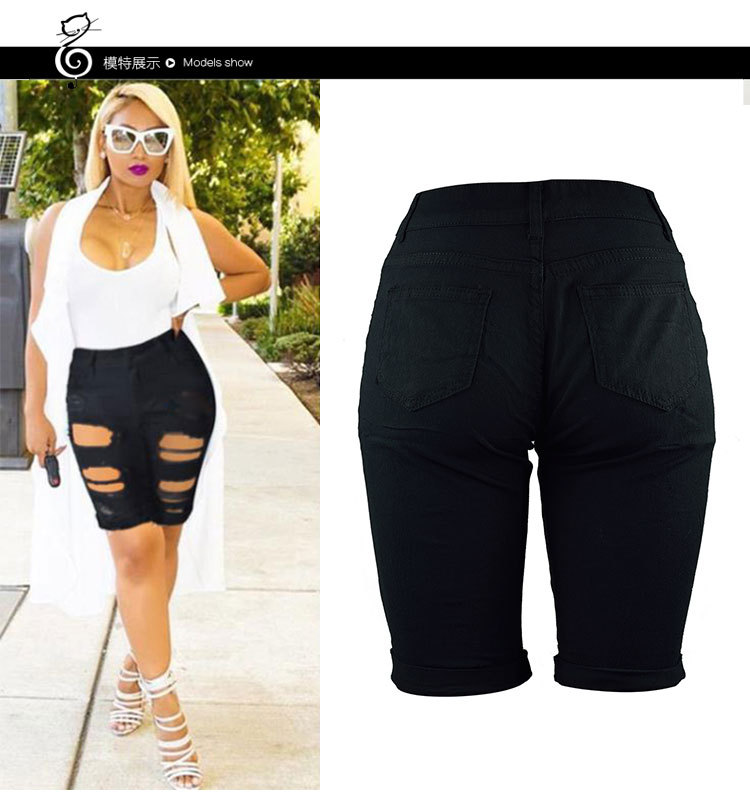 High Waisted Denim Shorts Trendy Style Unique Design Comfortable Fit Summer Casual Wear Wholesale Available