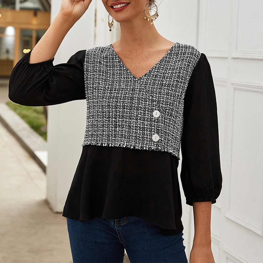 Womens Chic Commuter Top Elegant Design Spring Summer Style Comfortable Fit Wholesale Available