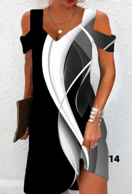 3D Digital Print Dress Summer Style Short Sleeve Comfortable Fabric Perfect for Casual Outings Wholesale Available