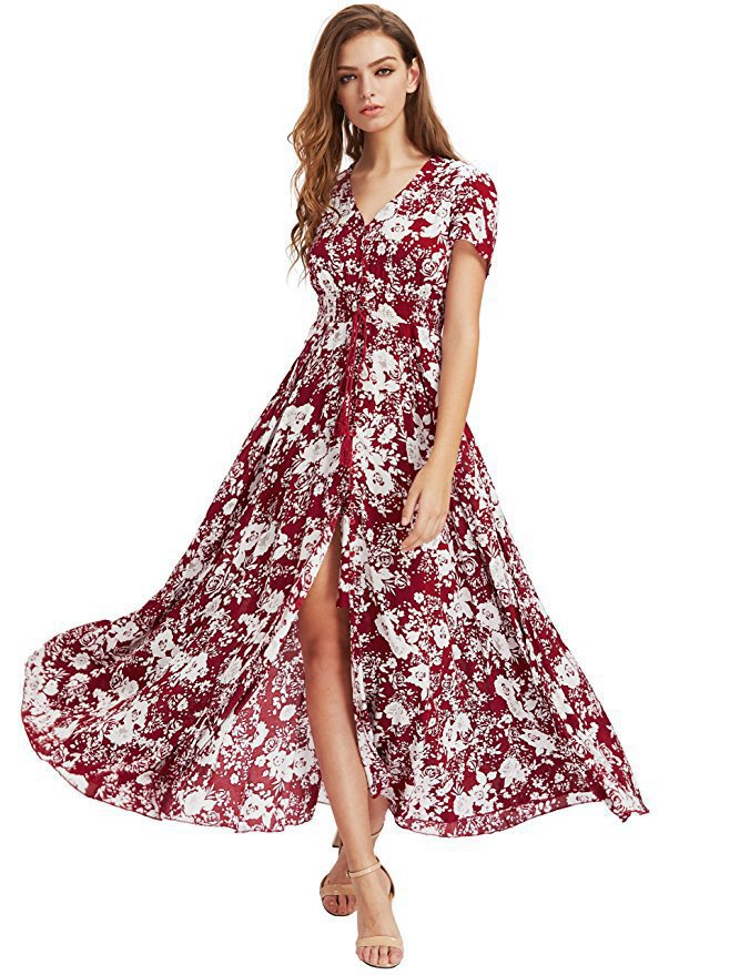 Women's Vintage Relaxed Vacation Dresses