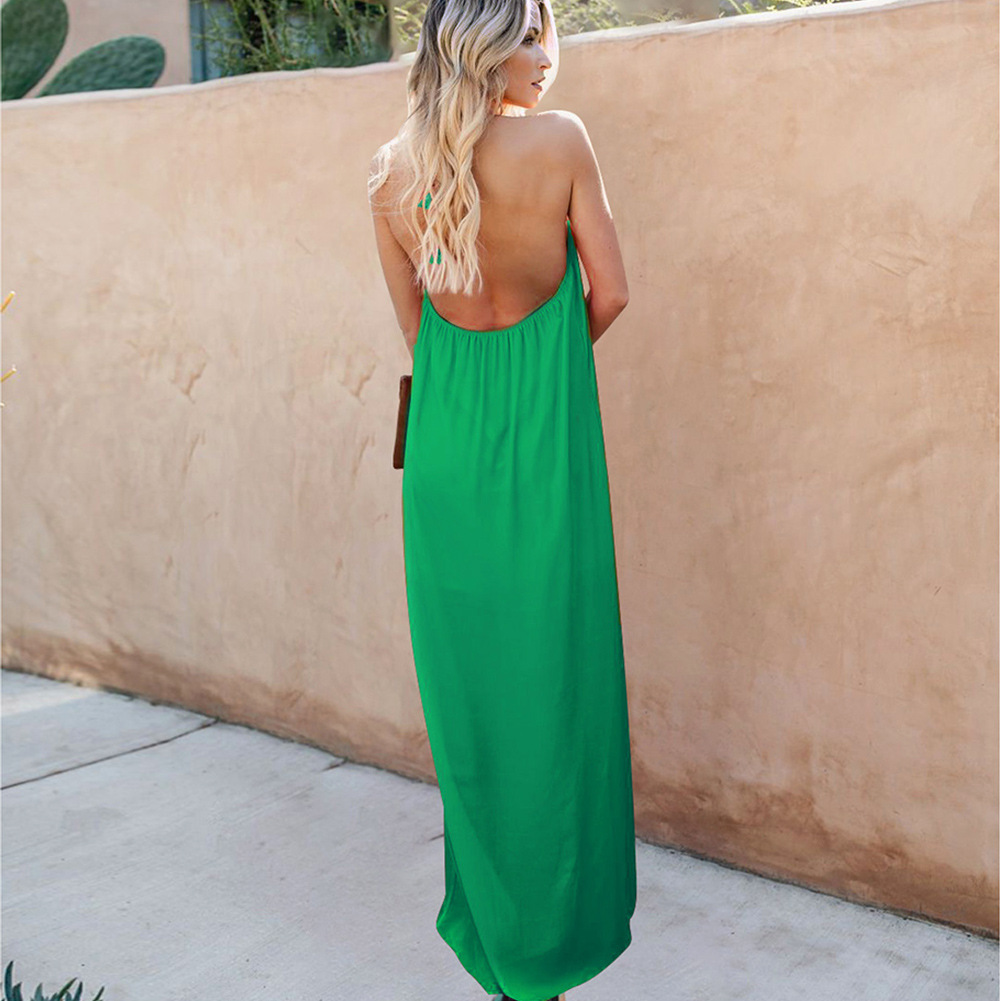 Summer Floral Print Backless Dress for Women Stylish Sexy Sleeveless Perfect for Parties and Casual Outings