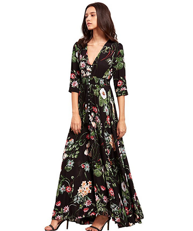 Women's Vintage Relaxed Vacation Dresses