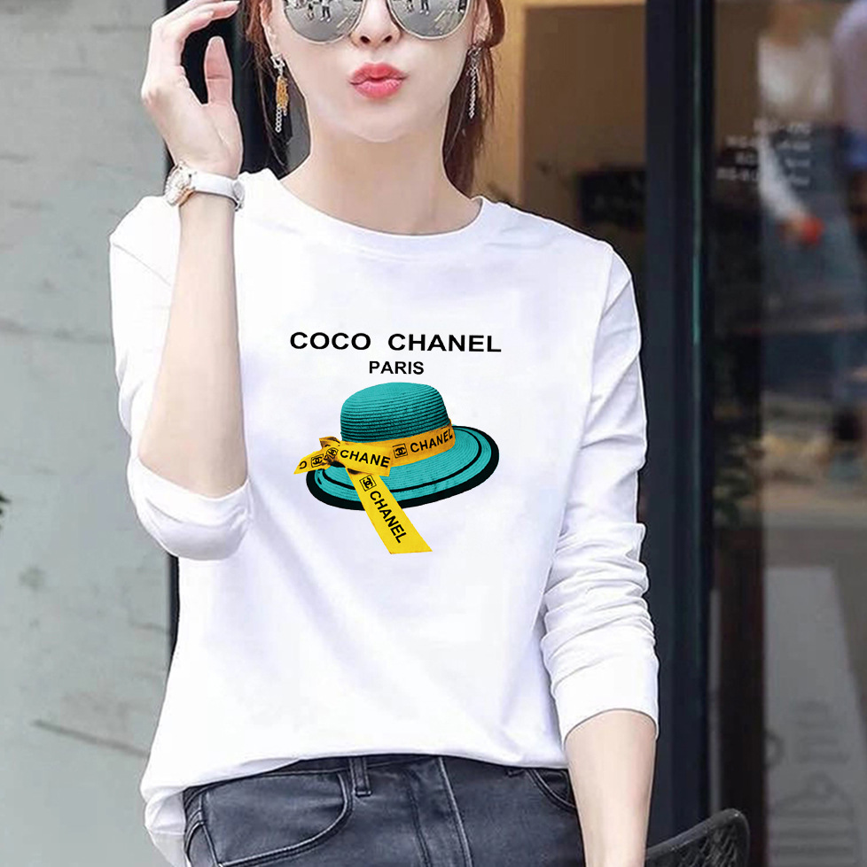 Womens Loose Fit Round Neck Long Sleeve T Shirt 95 Cotton Floral Print Plus Size Casual Spring Wear Wholesale