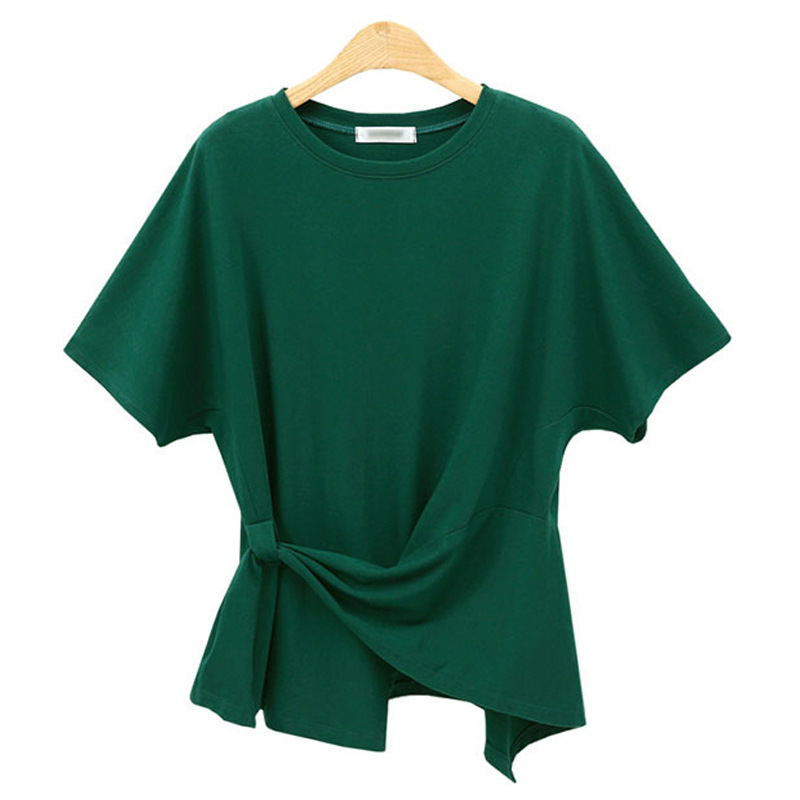 Womens Plus Size Short Sleeve T Shirt Casual Loose Fit Round Neck Fashionable Design Summer Wear OEM Available