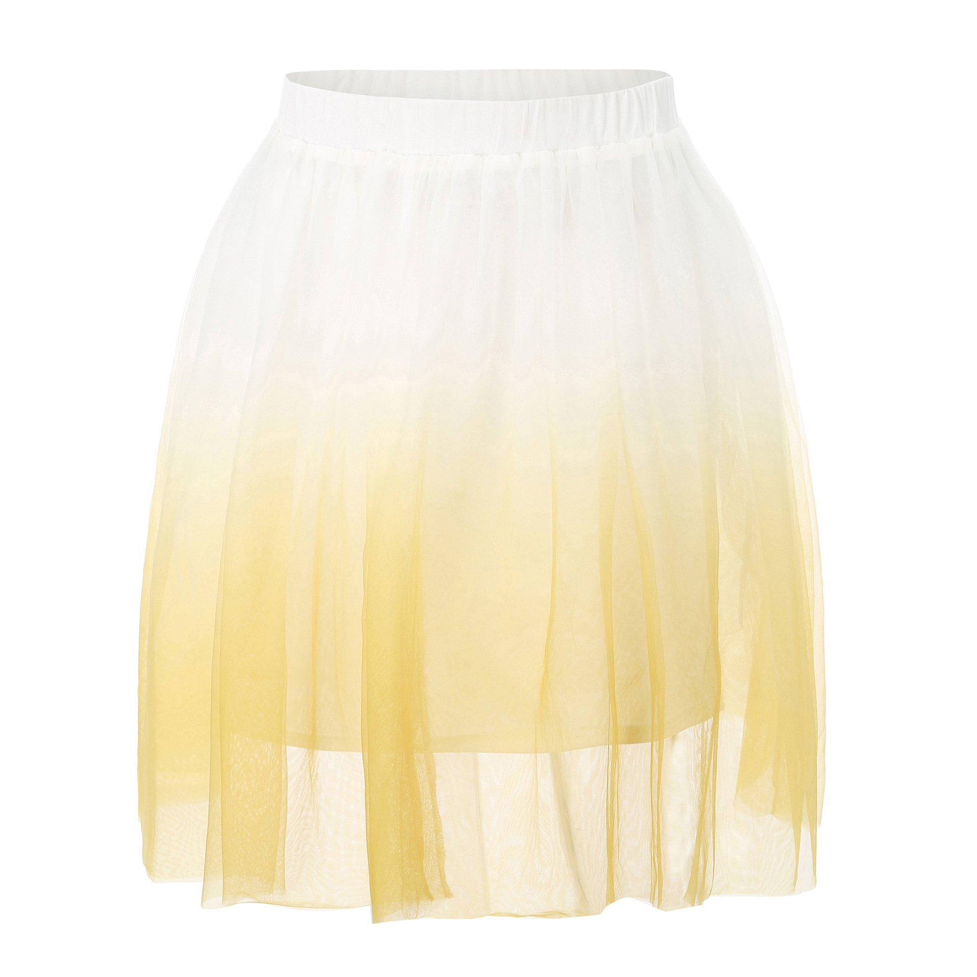 High Waist Gradient Tulle Skirt Elegant Party Dress Fluffy Silhouette Perfect for Events Wholesale Available