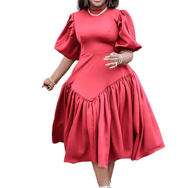 New Fashion Puff Sleeve Dress