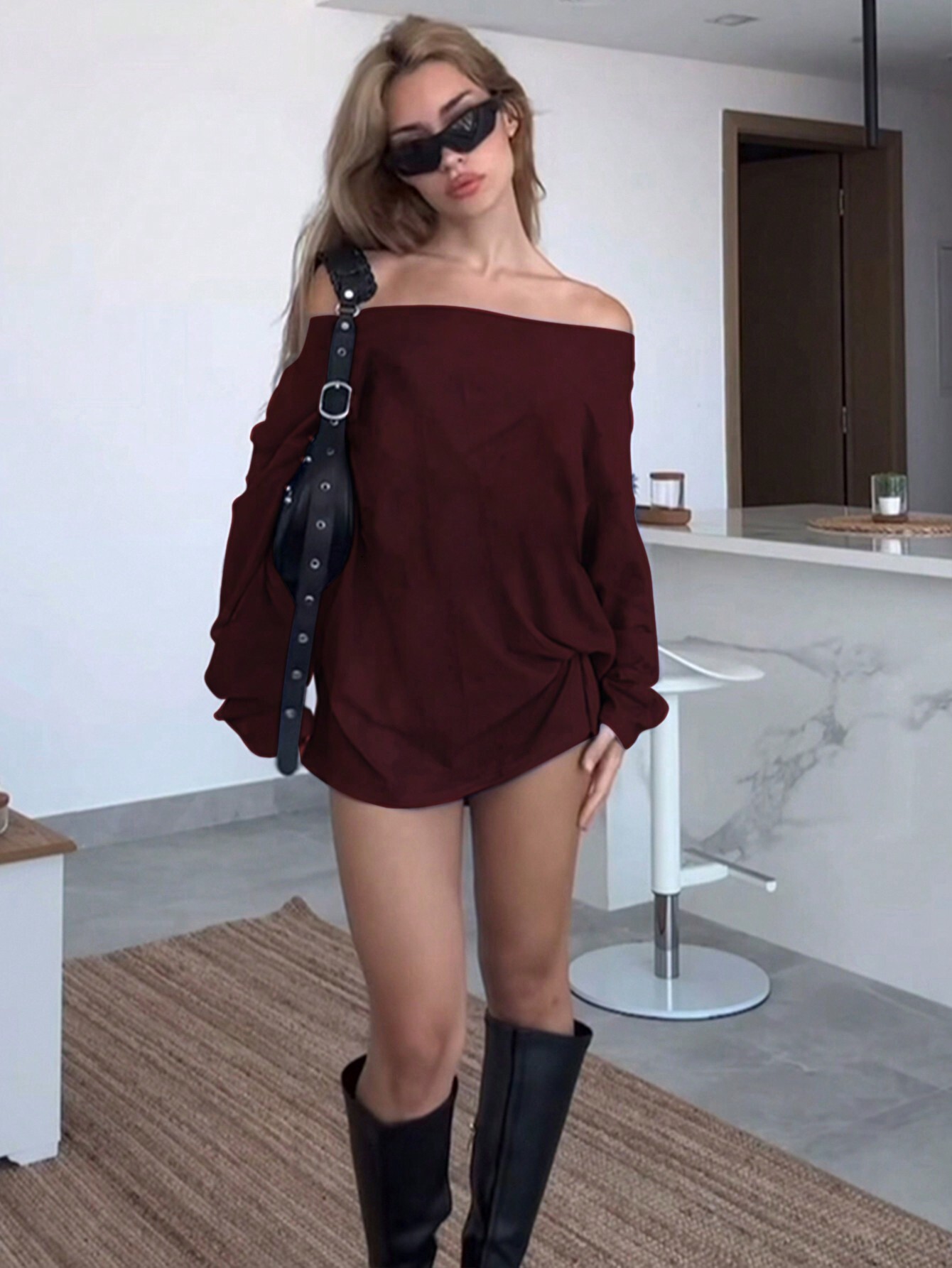 Women's Loose Fit Mini Dress