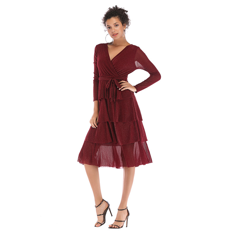 Spring Dress Slim Fit Mid Length Elegant Design Womens Fashion for Casual Occasions Wholesale Available