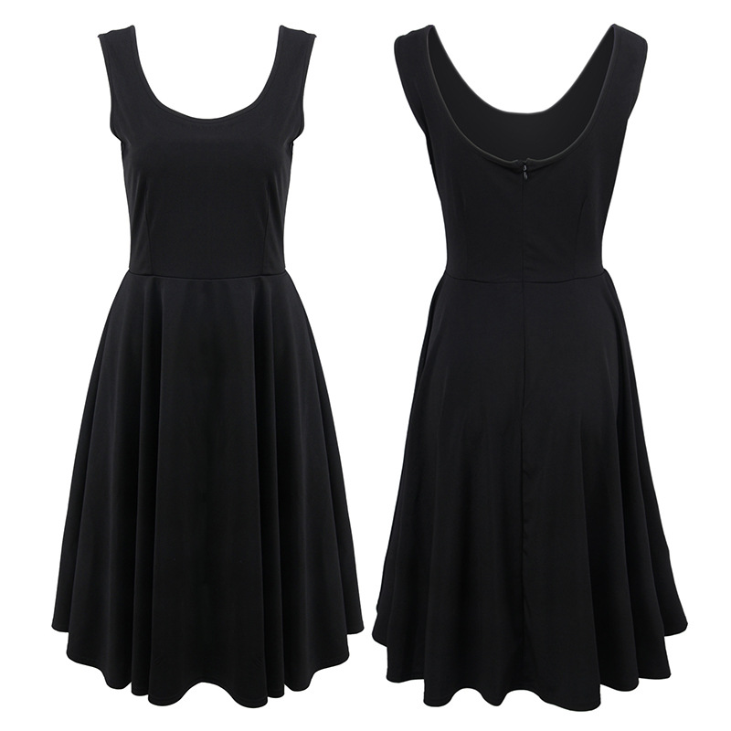 Sleeveless Bodycon Dress Solid Color Off Shoulder Casual Style Perfect for Spring and Summer Wholesale Available