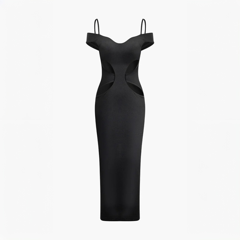 Elegant High Waisted Maxi Dress Spring Summer Collection Sophisticated Style Perfect for Parties Wholesale Available