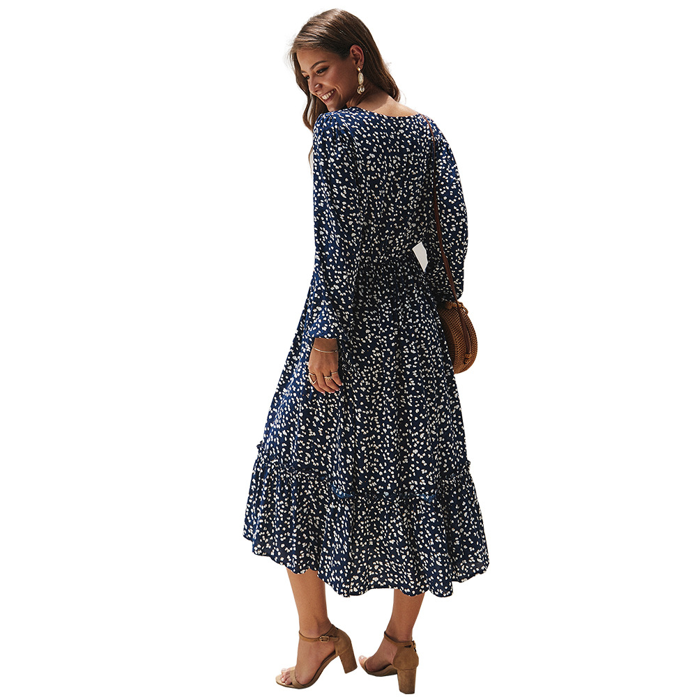 Elegant Long Sleeve Dress Stylish Design Spring Summer Collection Perfect for Casual or Formal Occasions Wholesale
