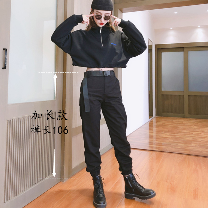High Waisted Cargo Pants for Women Slim Fit Elastic Cuffs Casual Style Spring Summer Activewear Set Wholesale