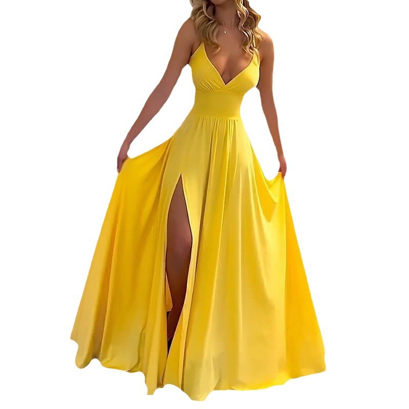 Women's Summer V-Neck Strappy Dress