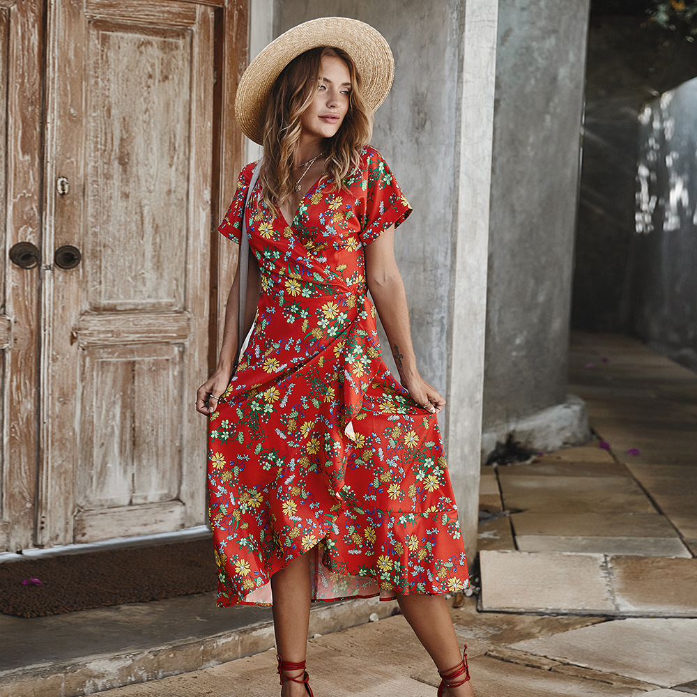 Elegant Floral Maxi Dress for Women Original Design High End Quality Perfect for Parties or Casual Wear Wholesale