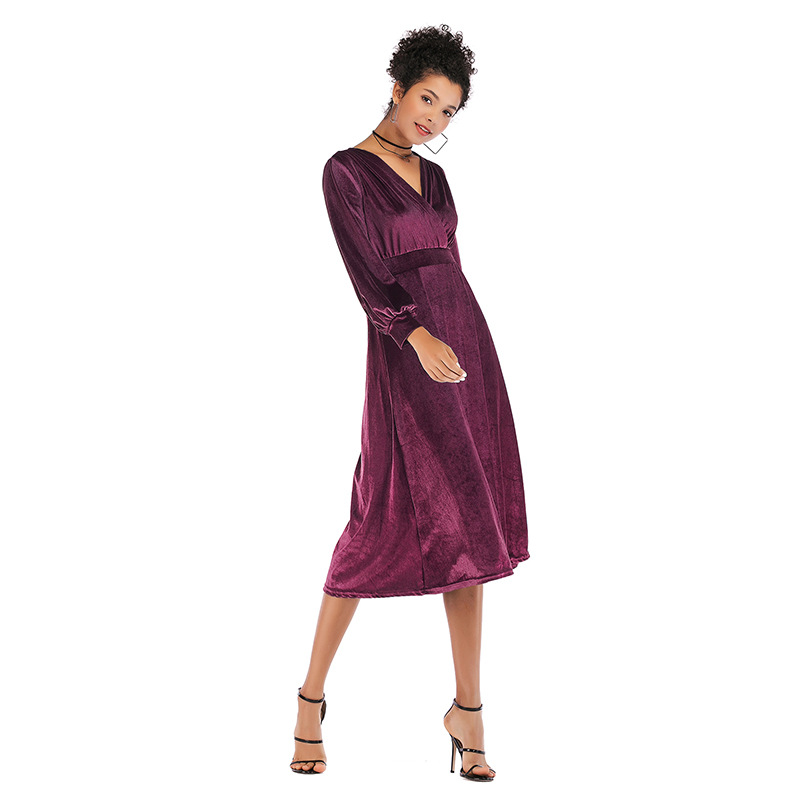 Women's Solid Color Dress
