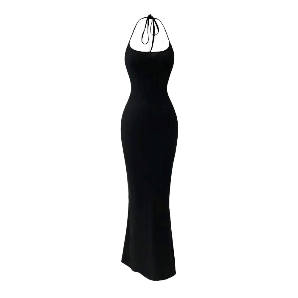 Women's Slim Fit Maxi High Waist Dress