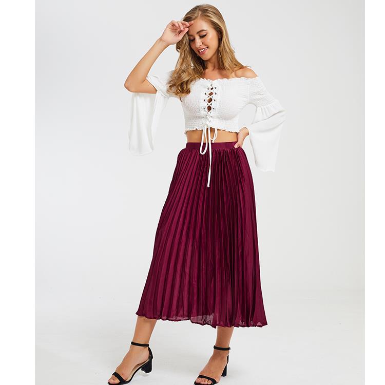 Pleated Skirt High End Fresh Sweet Style Womens Spring Fashion Wholesale Available low MOQ