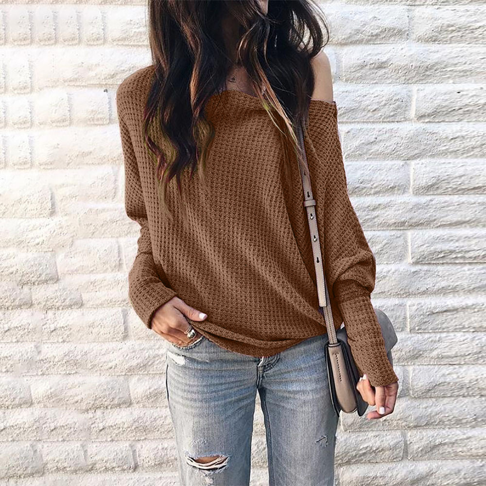 Off Shoulder Lantern Sleeve Batwing Top Stylish Fall Design Comfortable Fit Trendy Colors Perfect for Casual Outings