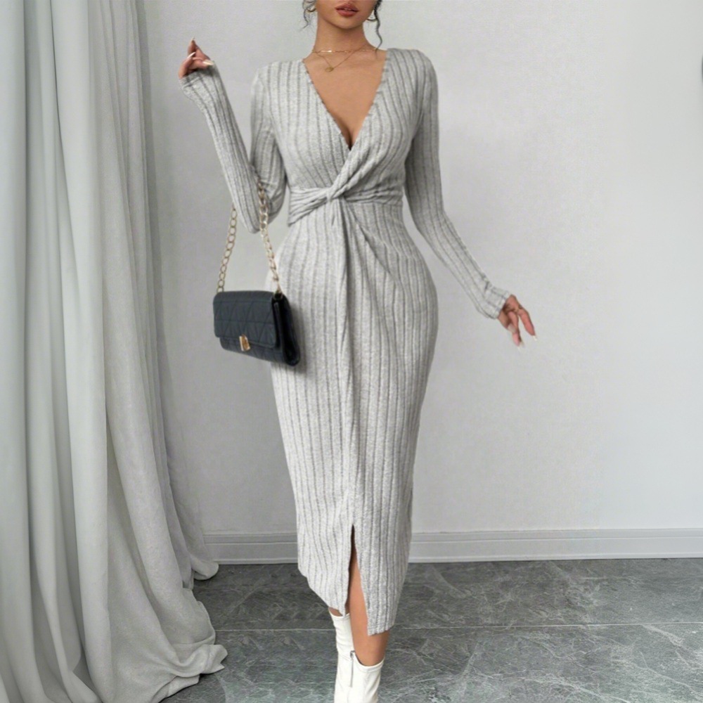 Women's Elegant Maxi Midi High Waist Dress