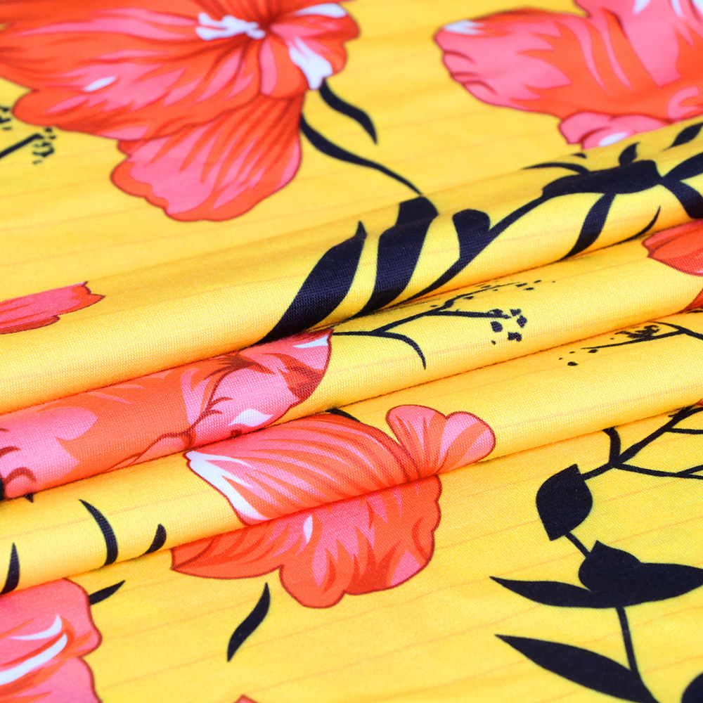 Womens Floral Print Maxi Dress V Neck Long Sleeve Elegant Design Spring Summer Fashion Wholesale Available