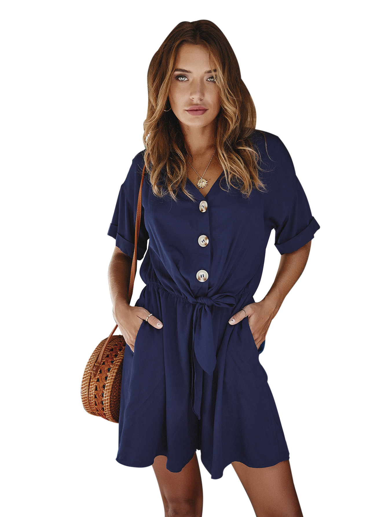 African Inspired Jumpsuit Original Design Spring Collection Short Length Stylish and Sexy Wholesale Available