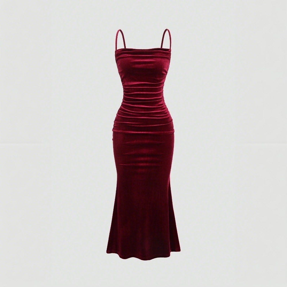 Women's Elegant Strappy Maxi Midi Party Dress
