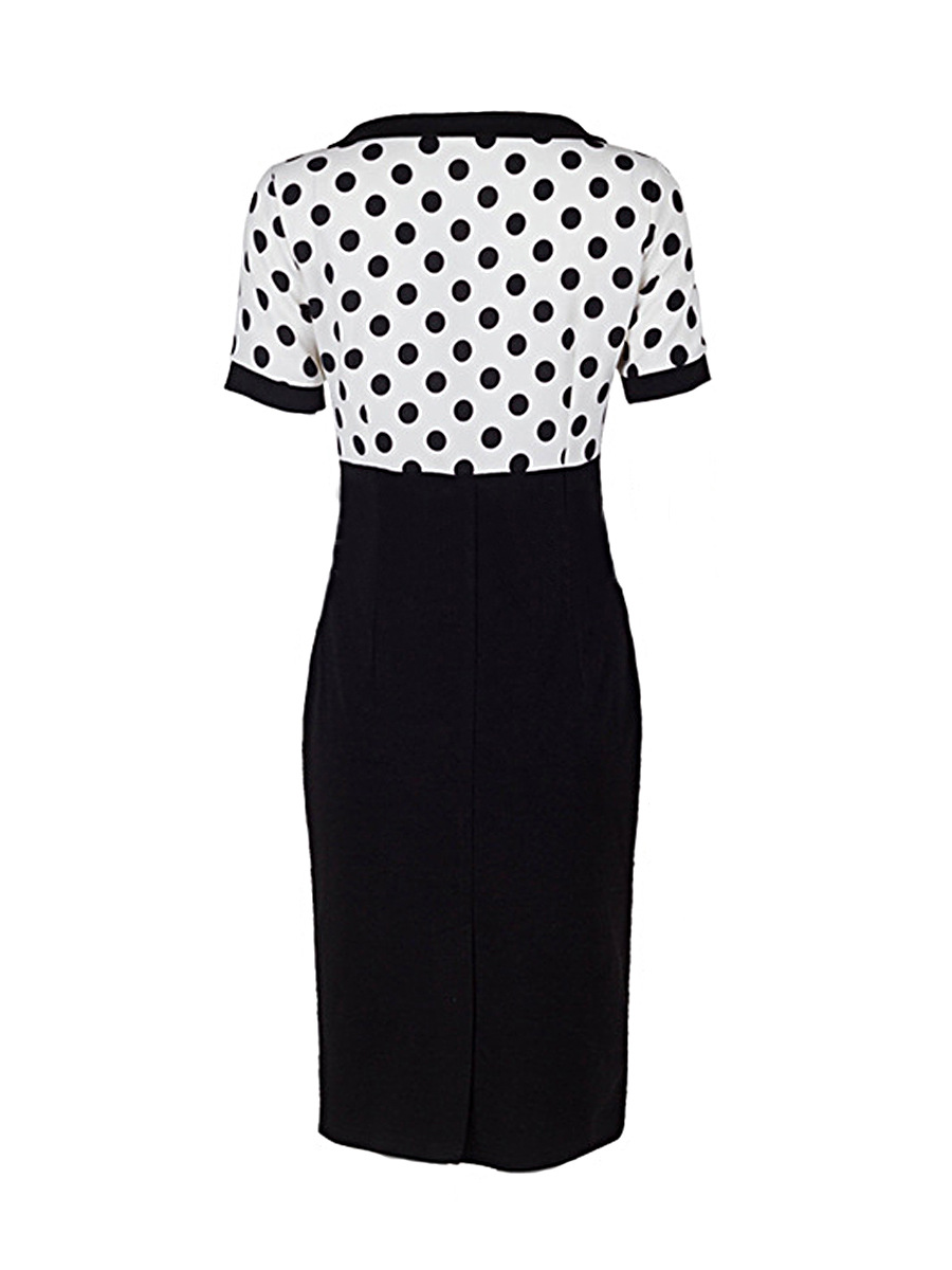 Pencil Dress Spring European and American Style Lapel POLO Collar Elegant Fit Wholesale Available