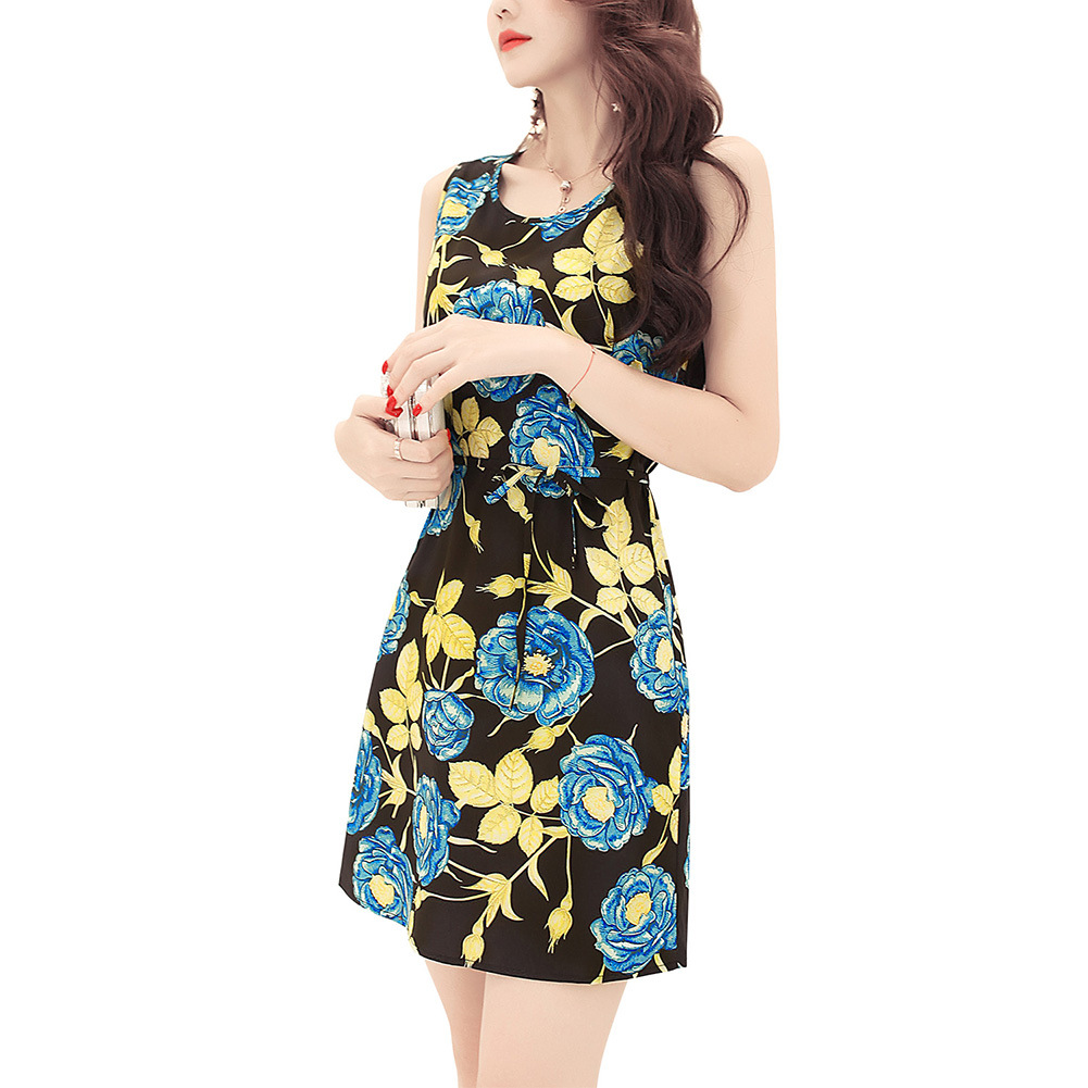 Summer Floral Maxi Dress for Women Plus Size Stylish Sleeveless Comfortable Fabric Perfect for Casual Outings