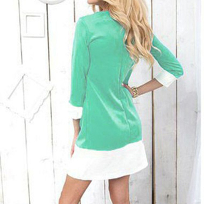 Slim Fit Short Dress Solid Color Spring Collection Elegant Style Wholesale Available custom packaging