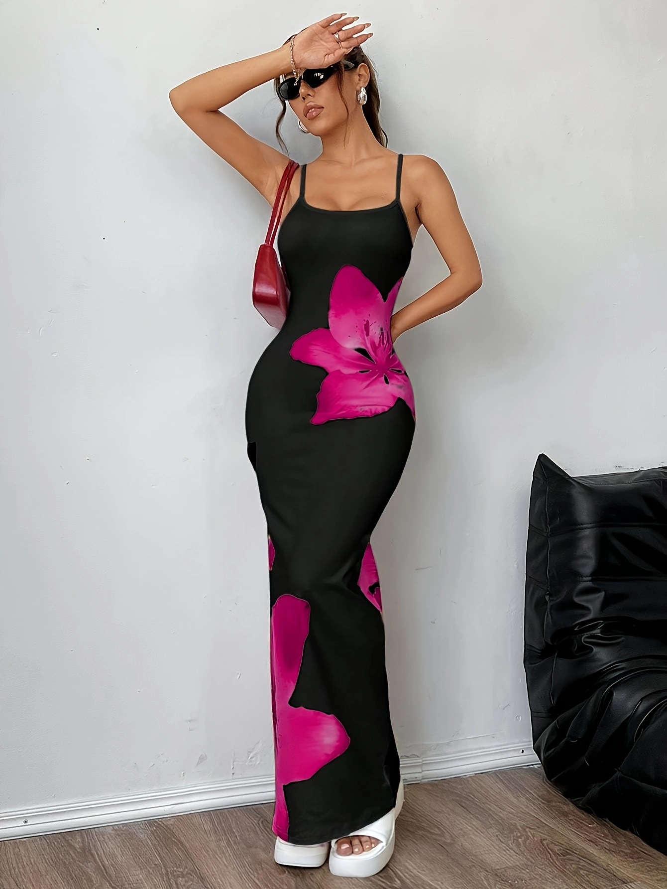 White Bodycon Maxi Dress Summer Style Sleeveless Lightweight Fabric Perfect for Casual Outings or Beach Wear