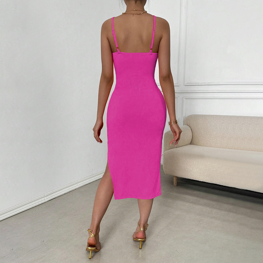 Bodycon Midi Dress Sexy Hollow Out Design Adjustable Straps Slim Fit Perfect for Parties and Night Out Wholesale